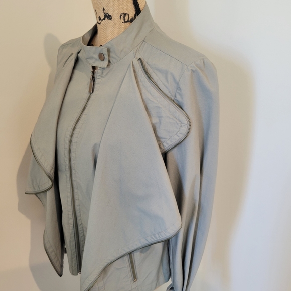 Bebe Ruffle Motorcycle Jacket - Picture 8 of 16